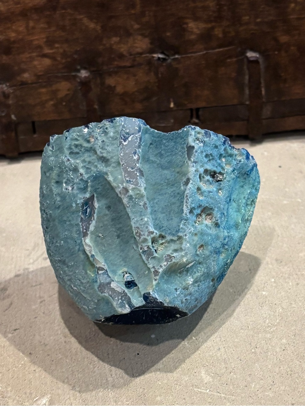 Blue Agate Geode - Picture 7 of 7